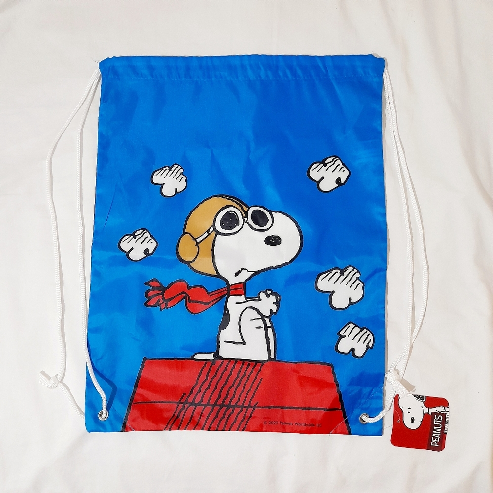 ● Peanuts | Snoppy Drawstring Back Pack - Picture 2 of 11
